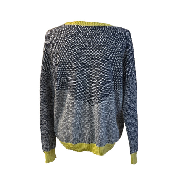 Not For Sale Trouve Sweater Women Medium Blue Preppy Academia Mohair Blend - Picture 10 of 11